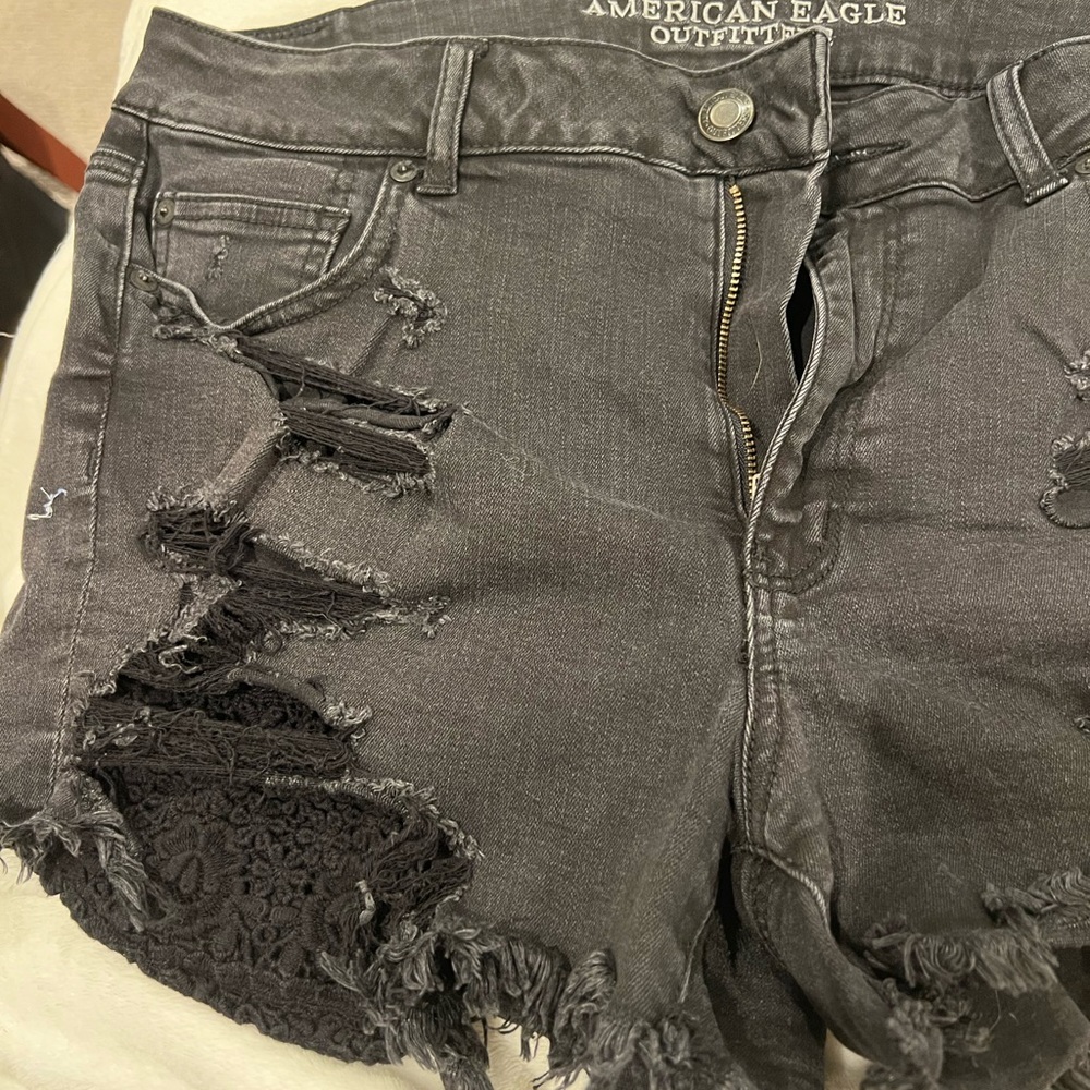 American Eagle Distressed Jean Shorts